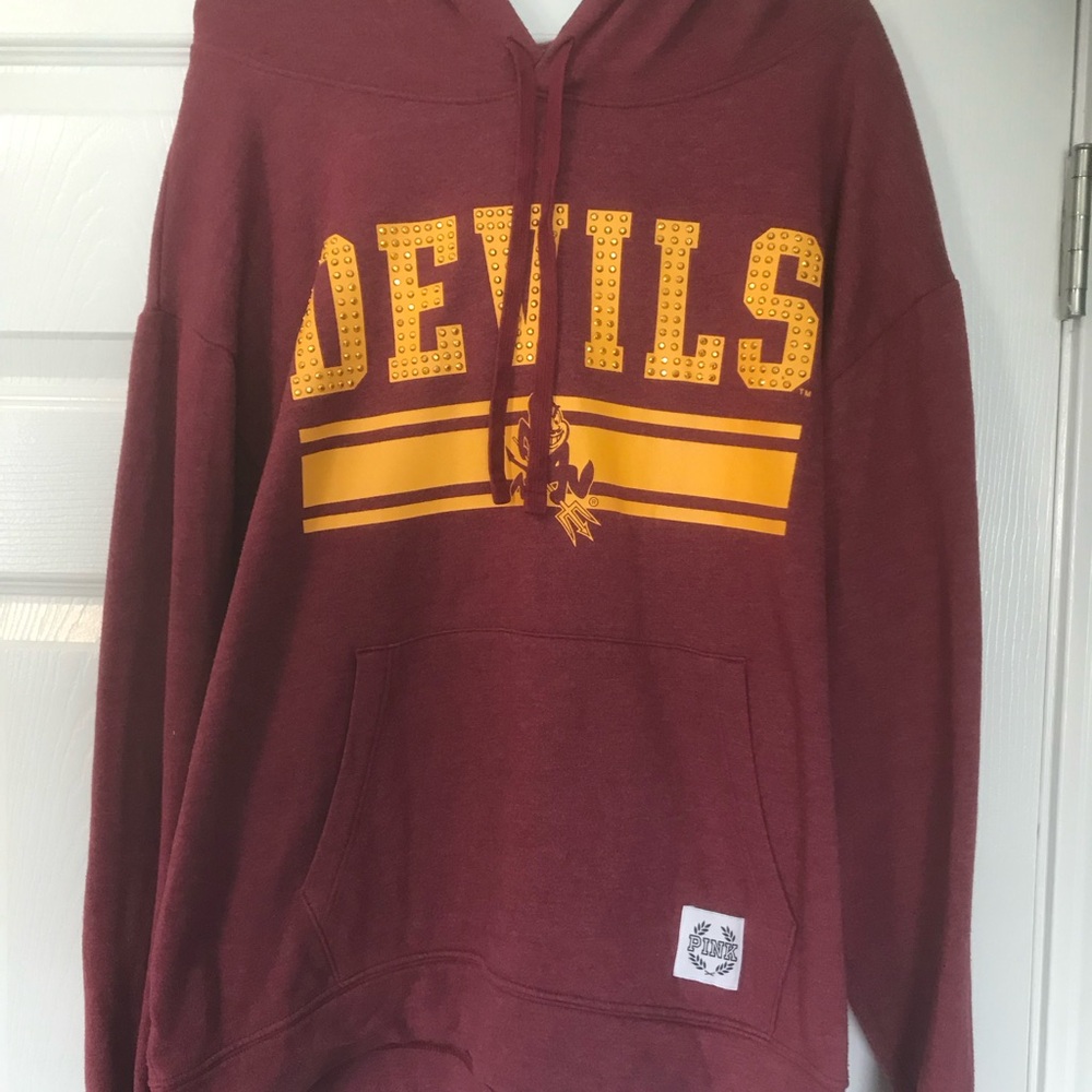 Arizona Sun Devils Maroon and Yellow Hoodie